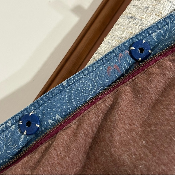 Anthropologie Pilcro and the Letterpress Chambray Blue Puffer Vest - Picture 11 of 13